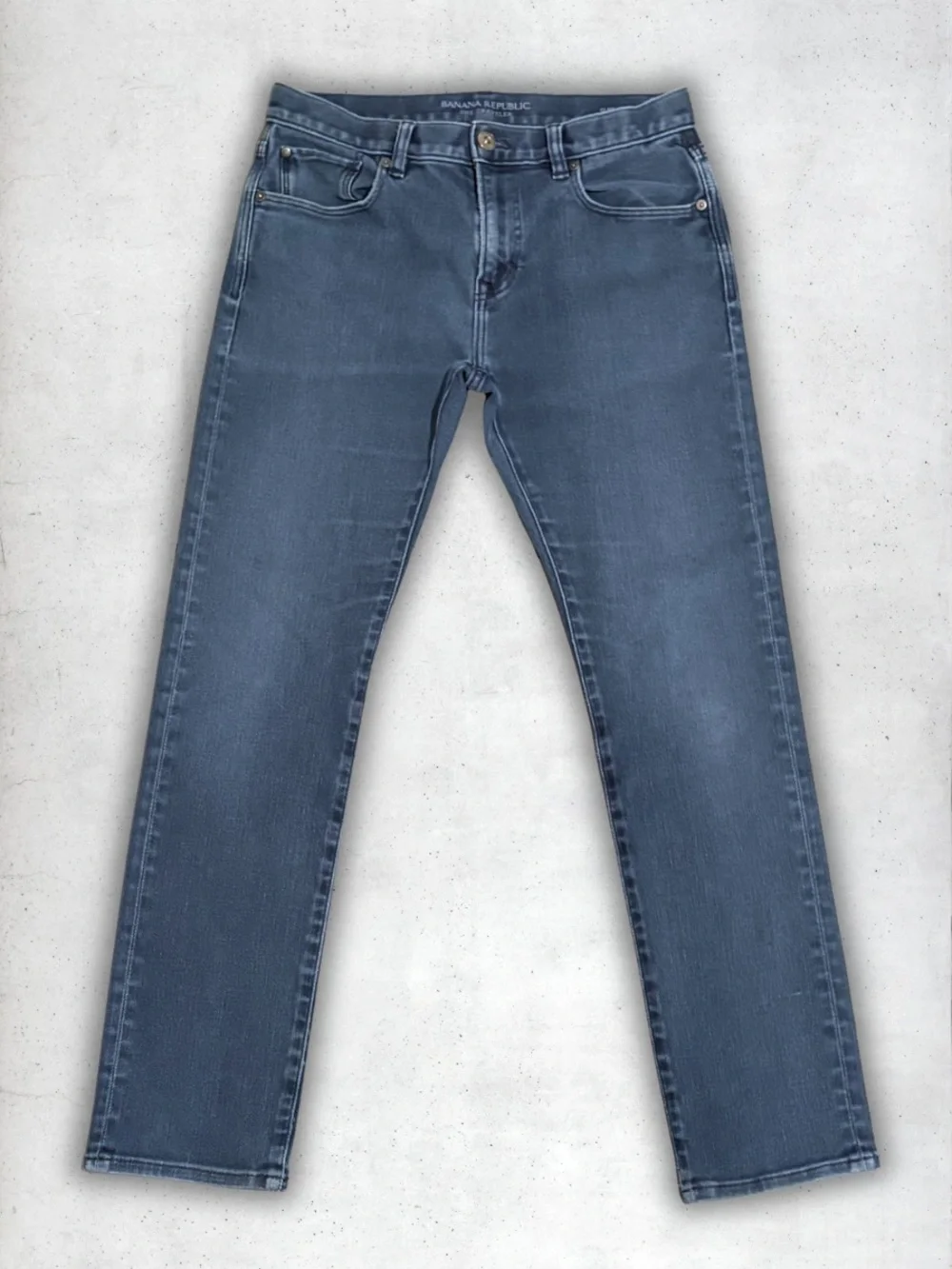 Banana Republic Men's Slim Straight Jeans in Medium Wash Blue